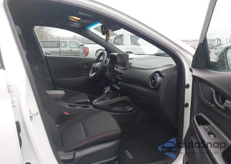 2023 Hyundai Kona N Line z USA, uszkodzony, nr VIN KM8K3CA38PU943388